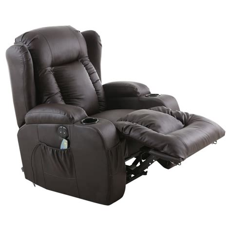 Caesar Leather Electric Recliner Armchair In Brown INTOTO7 Menswear