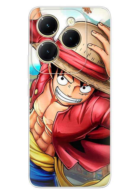 Infinix Hot 40 чехол Ван Пис One Piece Луффи в атаке