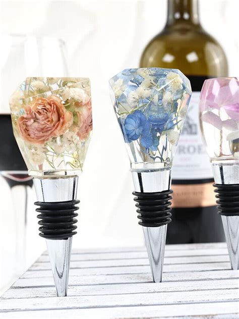 Pcs Geometric Spherical Wine Bottle Stopper Resin Molds Reusable