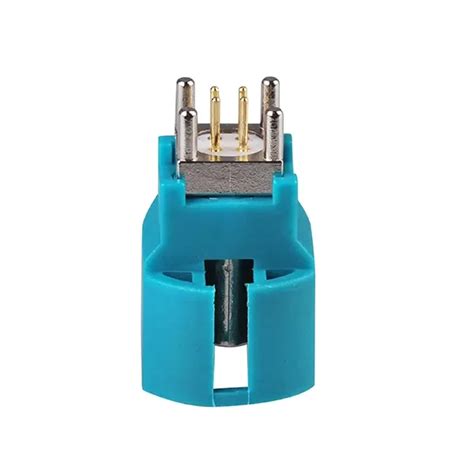 Pcs Universal Fakra Pin Hsd Code Z Waterblue Male Plug Straight