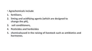 Importance of agricultural chemicals and their role in farming ...