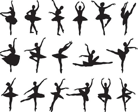 Ballerina Silhouette Vector Art, Icons, and Graphics for Free Download