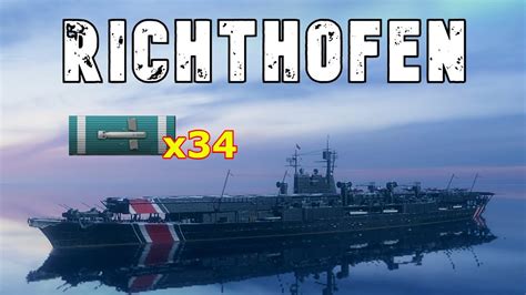 World Of Warships Manfred Von Richthofen 7 Kills 228k Damage Youtube