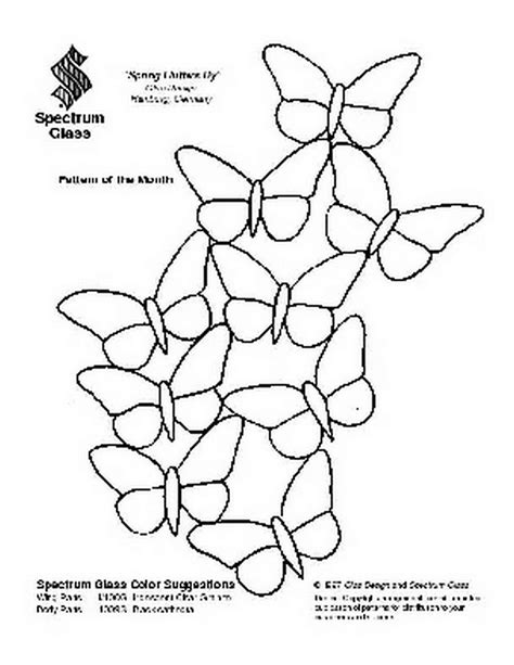 Free Stained Glass Pattern 2088 Spring Flutters By P2088