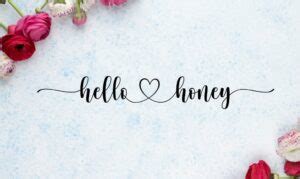 hello honey font glyphs | HipFonts