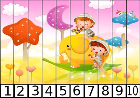 Puzzle De Numeros 1 10 Para Los Mas Peques1 Rompecabezas De Números