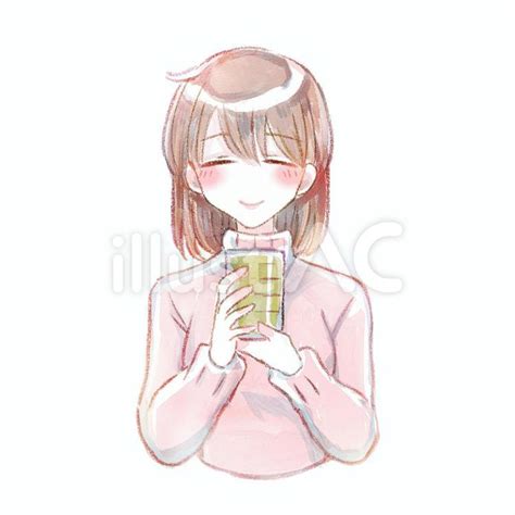 まったりお茶を飲む女性イラスト No 22677599｜無料イラスト・フリー素材なら「イラストac」