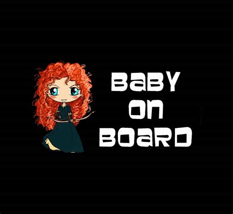 Merida Baby On Board Sticker Decal | Baby on Board Store