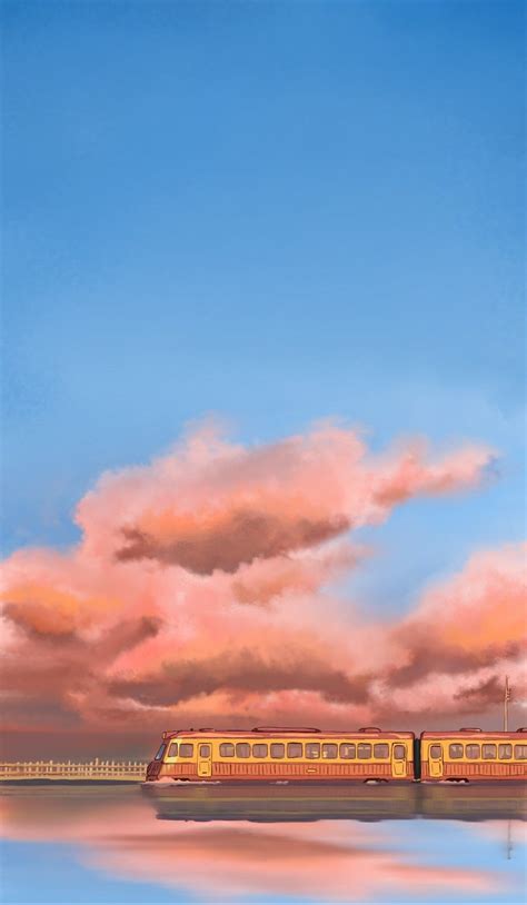 Spirited Away Train Scene Wallpaper