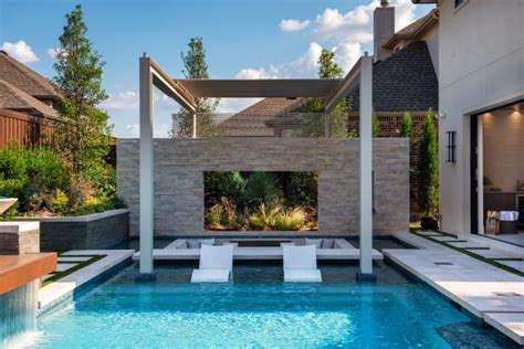 Modern Backyard With Sleek Pool And Sunken Lounge HGTV S Ultimate