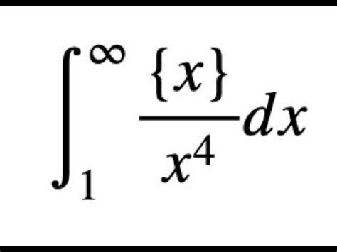 Integral Of Fractional Part Youtube