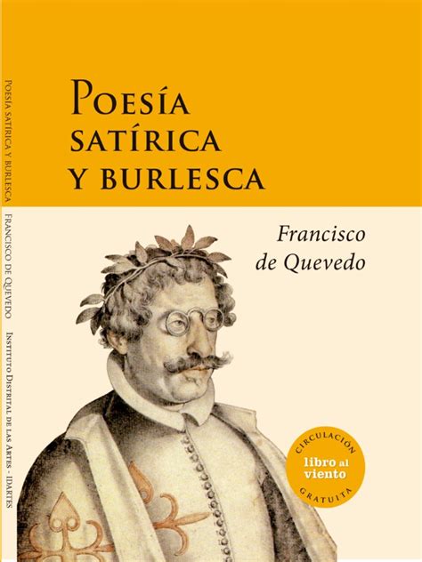 Poesia Satirica Y Burlesca Francisco De Quevedo Pdf Poesía Miguel