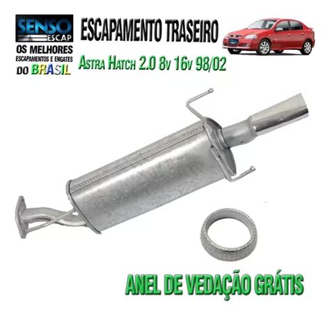 Escapamento Silencioso Traseiro Astra Hatch 2 0 8v 16v 98 11