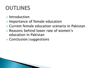 Issues of Women education in Pakistan.ppt