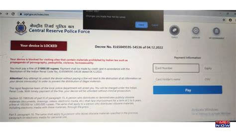 Hackers Use Fake CRPF Website To Trap Indian Users Watching Porn Technology Science News