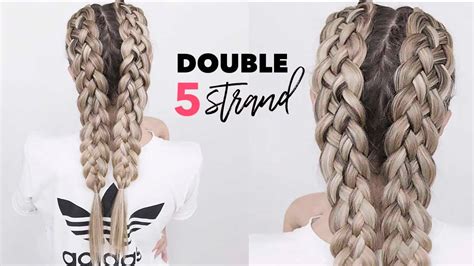 Double Five 5 Strand Dutch Braids How To DIY YouTube