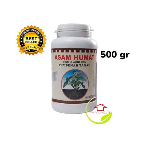 Jual Asam Humat Humic Acid 90 Isi 500 Gr Pembenah Tanah Shopee