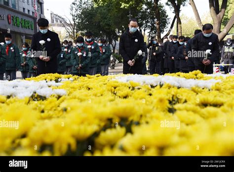 Nanjing China December 13 2022 People Pay Tribute To The Victims