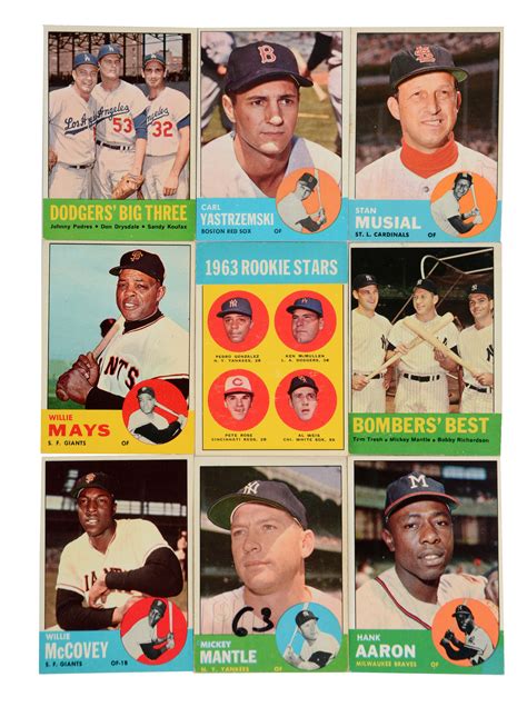 1963 Topps Baseball Near Set Auctions Price Archive