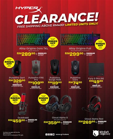 Gamers Hideout Merdeka Day Sale – PC Peripheral Clearance & Nintendo