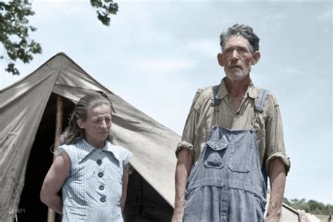 A Colorized Version Of Russell Lee S Photograph Of A Migrant Worker And