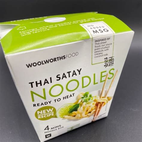 Woolworths Food Thai Satay Noodles Review Abillion