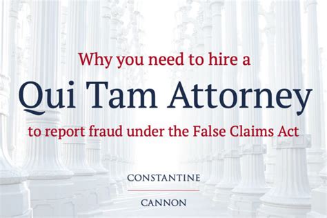 Qui Tam Lawsuits Faqs Guide For Whistleblowers Constantine Cannon