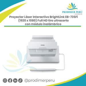 Proyector Láser Interactivo BrightLink EB 735Fi 1920 x 1080 Full HD