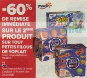 Anti Crise Fr Yaourt Boire Petits Filous Yoplait Chez Carrefour