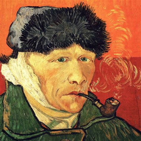 5 1889 Vincent Van Gogh Zelfportret Met Verbonden Oor En Pijp