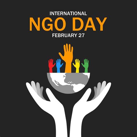 International Ngo Day Theme Template Vector Illustration Suitable For