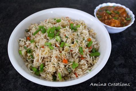 Amina Creations Veg Fried Rice Recipe Restaurant Style Veg Fried Rice