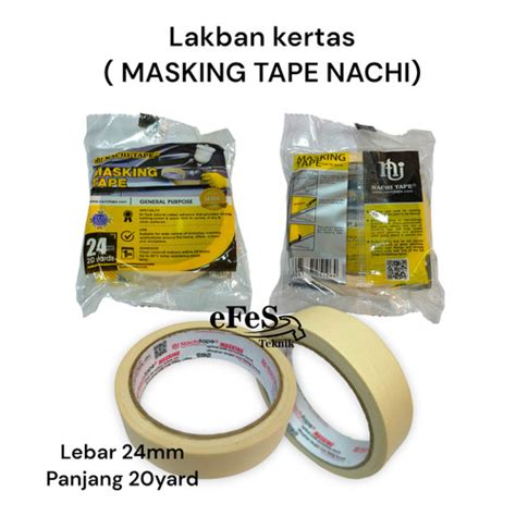 Jual Lakban Kertas Nachi Inch Mm X Yard Masking Tape Nachi