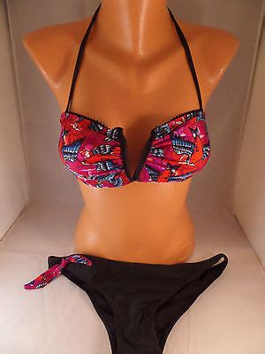 NWT Iron Fist 2pc Havana Breeze Bikini Size XS Bandeau Top Low Rise