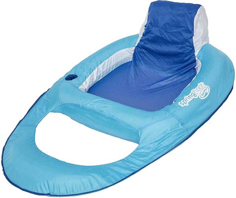 Swimways Spring Float Recliner Swim Lounger For Pool Or