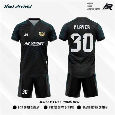 Jersey Futsal Bola Custom Full Printing Gratis Nama Lazada Indonesia