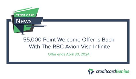 55 000 Point Welcome Offer Is Back With The RBC Avion Visa Infinite