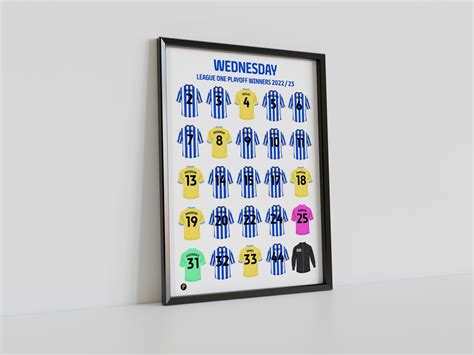 Sheffield Wednesday 2022 23 League One Playoff Winners Shirts