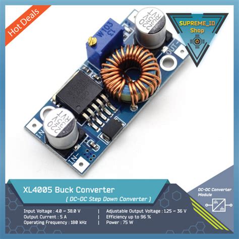 Jual Xl4005 Dc Dc Step Down Buck Converter Module 5a 75w Jakarta