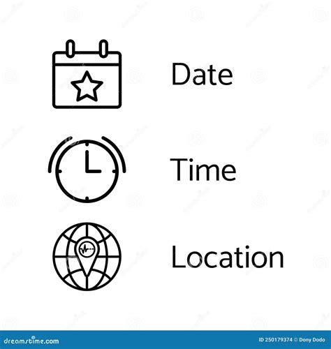 Establecer La Fecha La Hora Y La Ubicación De Los Iconos Para El
