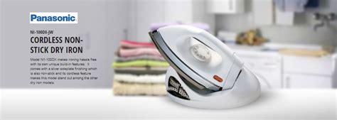 Panasonic Ni 100dx Jw Cordless Iron Non Stick 1000w Shopee Malaysia