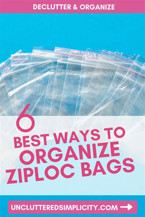 Organize Ziploc Bags: 6 Impressive Ziploc Organizing Ideas | Organize ...