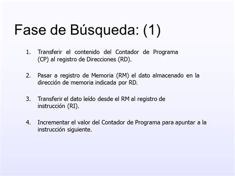 Ciclo De Instrucci N B Squeda Y Ejecuci N