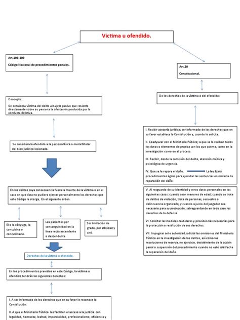 Victima U Ofendido Mapa Conceptual Pdf Victimologia Derecho Penal