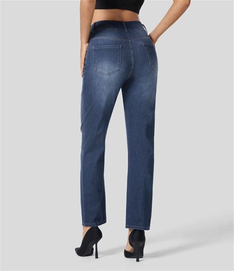 Jeans Halara Flex Denim Oficina El Stico Pierna Recta M Ltiple