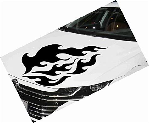 LYOMAN Fire Flame Decals For Car Windows Bumper Hood Side Stickers