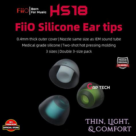 Jual Fiio Hs Hs Original Silicone Ear Tips Eartips Jakarta