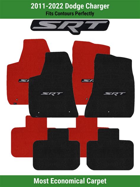 Lloyd Velourtex Front Rear Mats For 11 22 Dodge Charger W Silver On