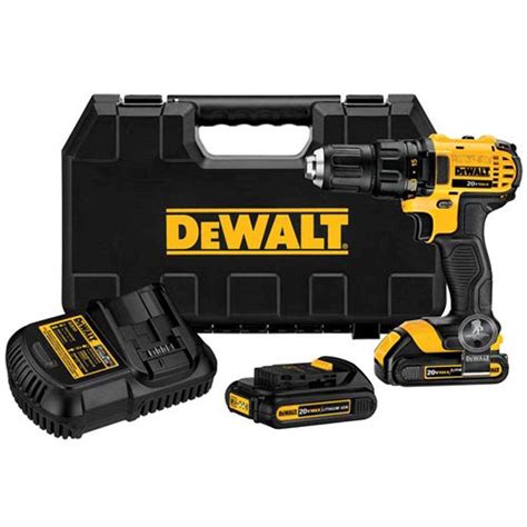 DEWALT 20 Volt MAX Lithium Ion Cordless Compact Drill Driver DCD780C2WW