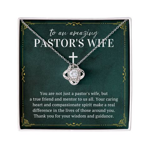 Pastor's Wife Necklace, Gift for Pastor Wife, Pastor Wife Appreciation, Preachers Wife ...